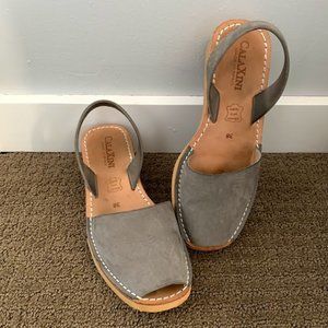 COPY - Gray peep toe sandal slings